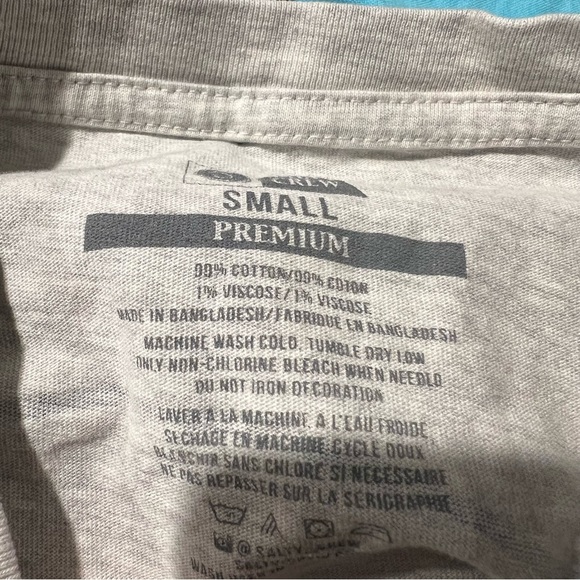 Salty Crew Long Sleeve Grey Fish Size Small - Picture 4 of 6